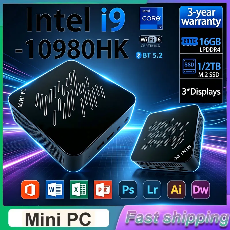 Pc Gaming I3 - Мини-ПК для игр 2026: Intel i9-10980HK,