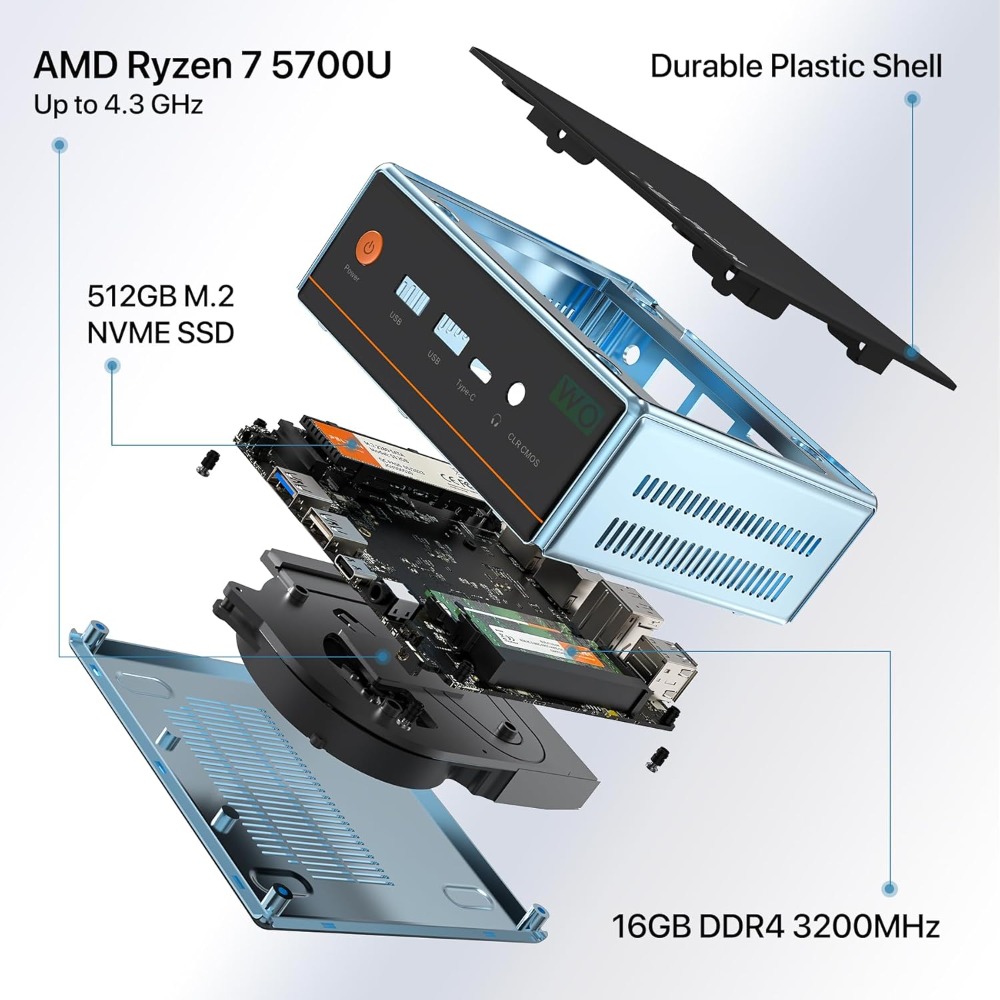 Мини-ПК для доставки в США: AM – обзор и цена Pc Gaming Amd Ryzen 7