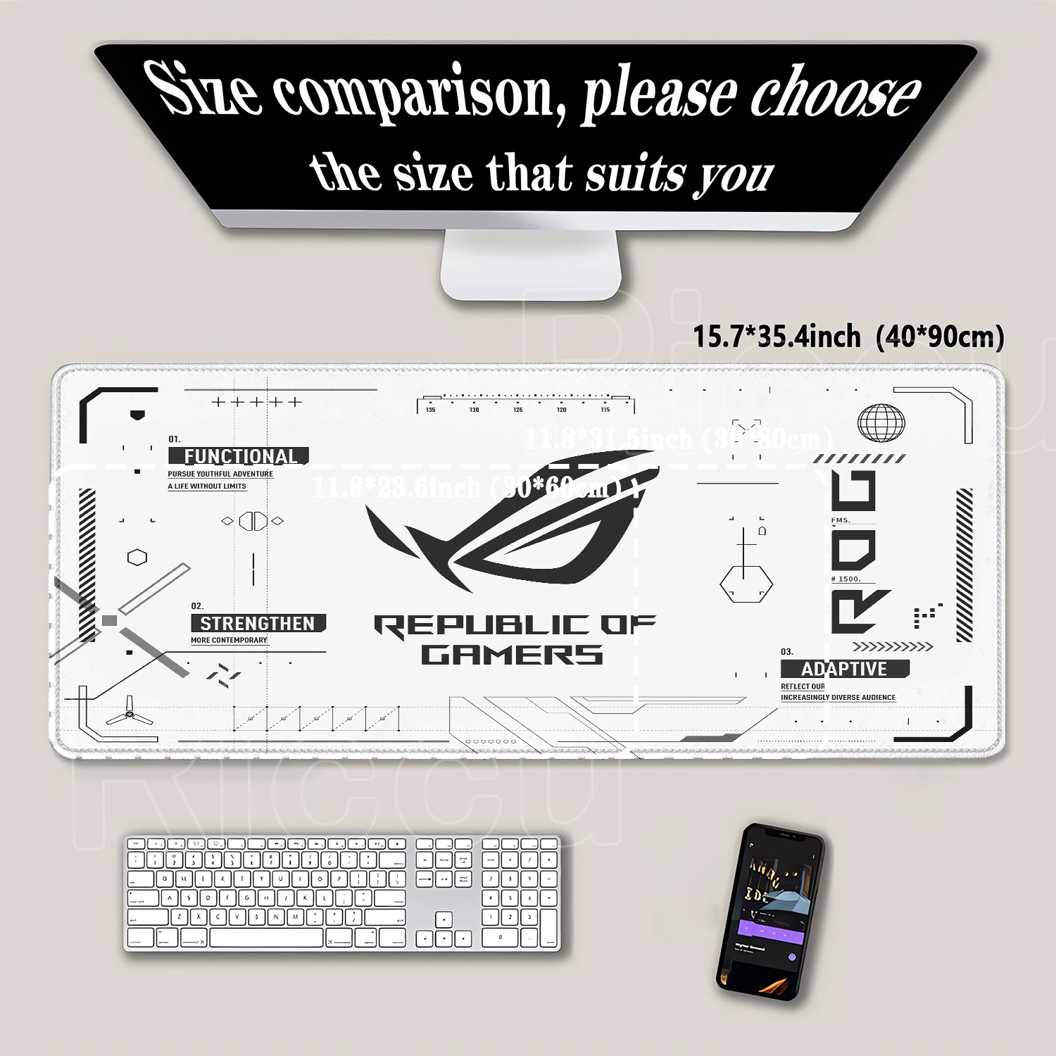 Большой игровой коврик для мыш – обзор и цена Pc Gaming Asus