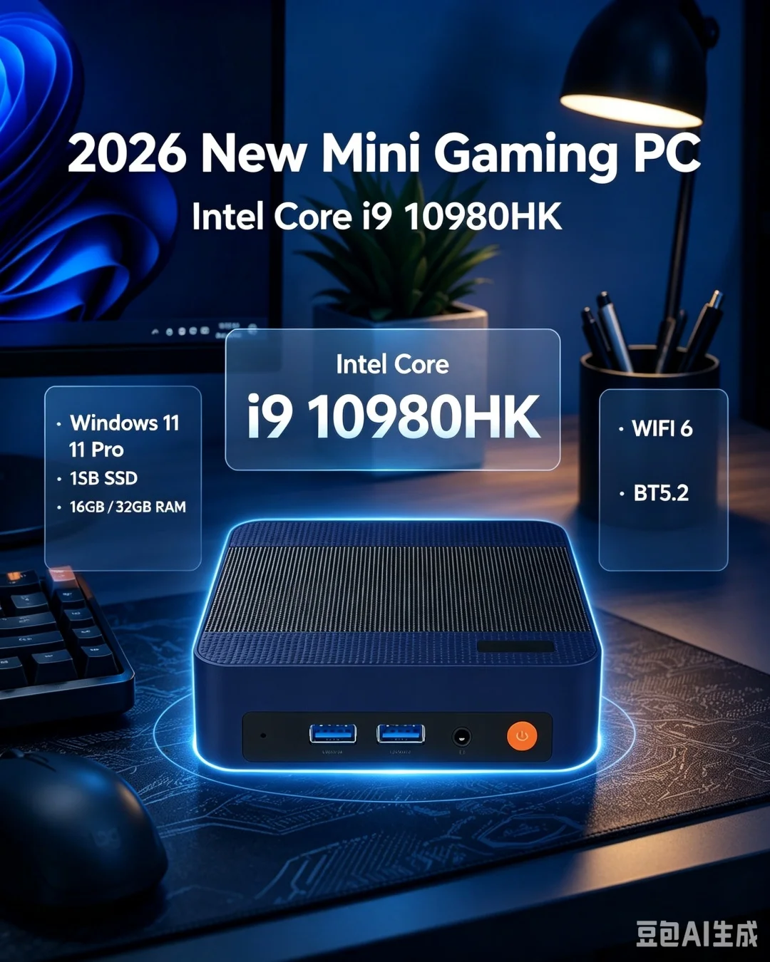 Мини-ПК Windows 11 Intel Core  – обзор и цена Pc Gaming I3